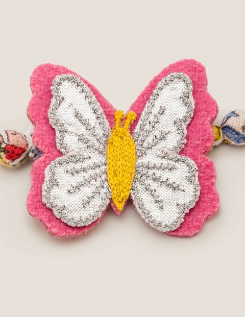 Fabric Necklace - Chalky Pink Butterfly Fabric Necklace - Chalky Pink Butterfly
