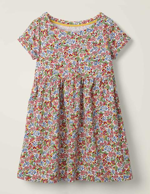 Fun Jersey Dress - Multi Flower Berry Fun Jersey Dress - Multi Flower Berry