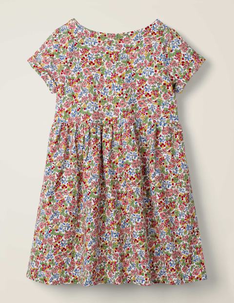 Fun Jersey Dress - Multi Flower Berry Fun Jersey Dress - Multi Flower Berry