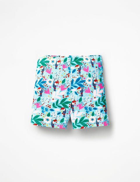 Jersey Shorts - Blue Quartz Toucan Garden Jersey Shorts - Blue Quartz Toucan Garden