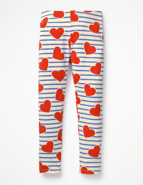 Fun Leggings - Elizabethan Blue Stripe/Hearts Fun Leggings - Elizabethan Blue Stripe/Hearts