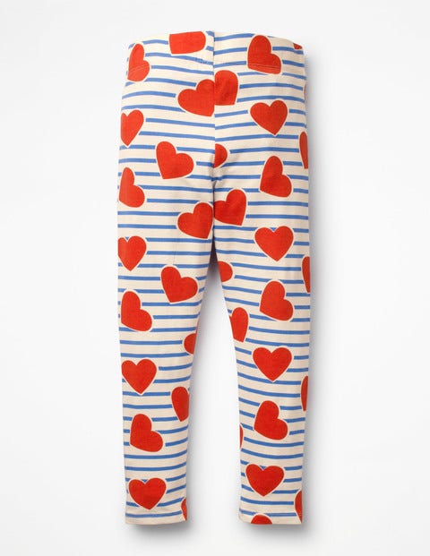 Fun Leggings - Elizabethan Blue Stripe/Hearts Fun Leggings - Elizabethan Blue Stripe/Hearts