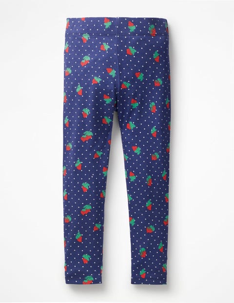 Fun Leggings - Starboard Blue Strawberry Spot Fun Leggings - Starboard Blue Strawberry Spot