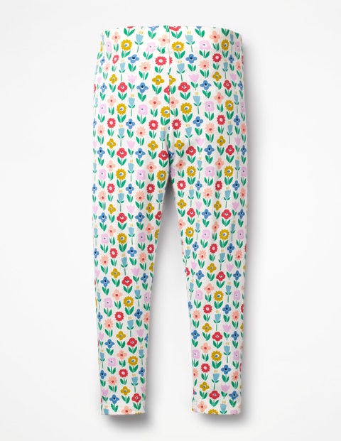 Fun Leggings - Ivory Flower Patch Fun Leggings - Ivory Flower Patch