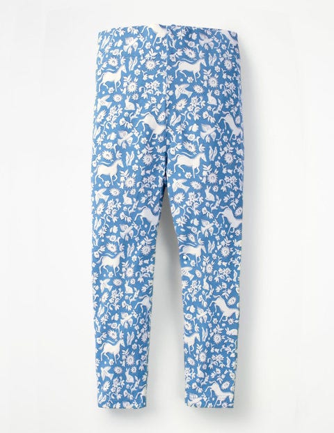 Fun Leggings - Elizabethan Blue Wild Ponies Fun Leggings - Elizabethan Blue Wild Ponies