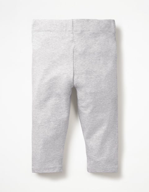 Plain Cropped Leggings - Grey Marl Plain Cropped Leggings - Grey Marl