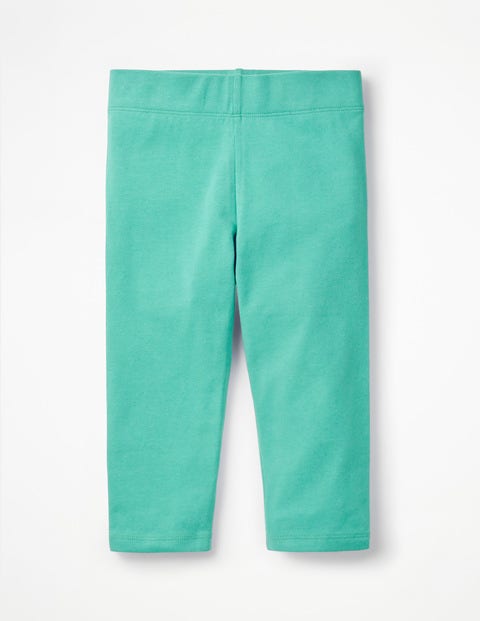 Plain Cropped Leggings - Sea Breeze Green Plain Cropped Leggings - Sea Breeze Green
