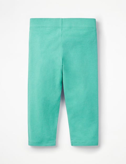 Plain Cropped Leggings - Sea Breeze Green Plain Cropped Leggings - Sea Breeze Green