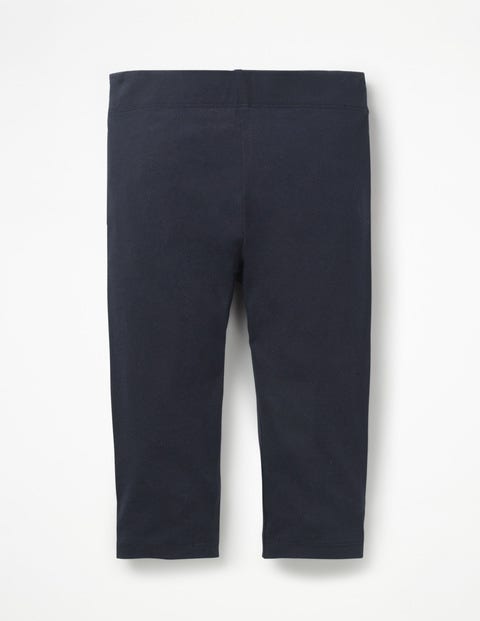 Plain Cropped Leggings - Navy Plain Cropped Leggings - Navy
