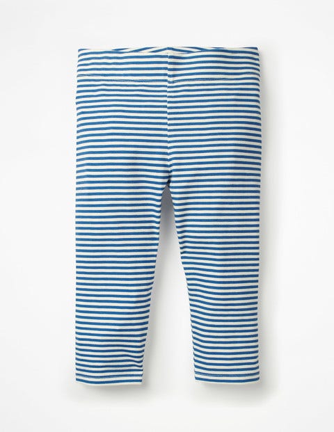 Stripe & Spot Cropped Leggings - Elizabethan Blue/White Stripe & Spot Cropped Leggings - Elizabethan Blue/White