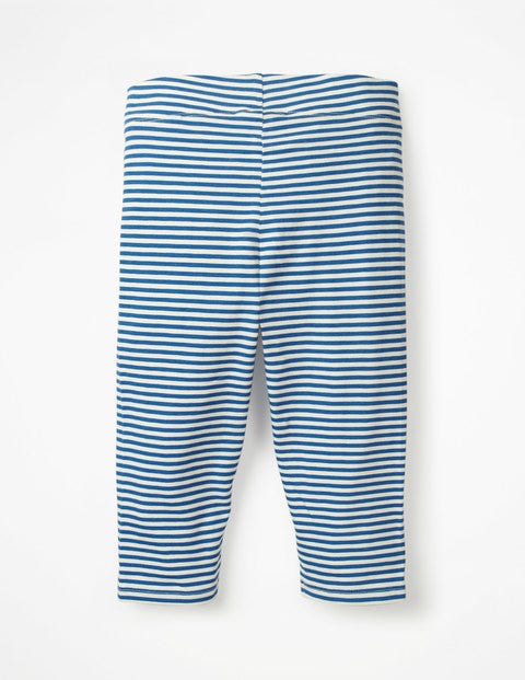 Stripe & Spot Cropped Leggings - Elizabethan Blue/White Stripe & Spot Cropped Leggings - Elizabethan Blue/White