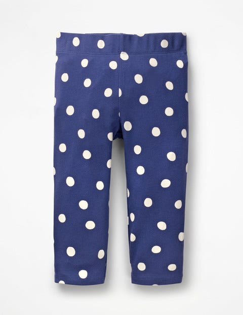 Stripe & Spot Cropped Leggings - Starboard Blue Painted Spot Stripe & Spot Cropped Leggings - Starboard Blue Painted Spot