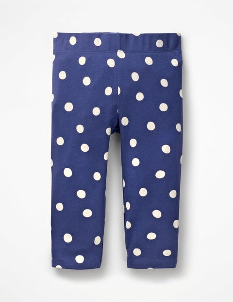 Stripe & Spot Cropped Leggings - Starboard Blue Painted Spot Stripe & Spot Cropped Leggings - Starboard Blue Painted Spot