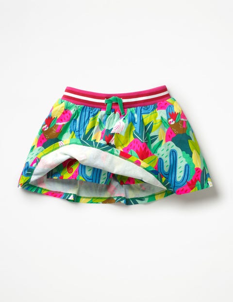 Jersey Skort - Multi Tropical Jungle Jersey Skort - Multi Tropical Jungle