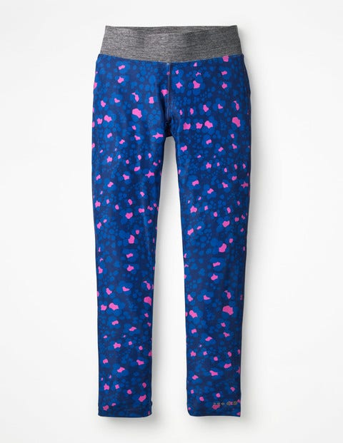Active Leggings - Duke Blue/Pink Animal Print Active Leggings - Duke Blue/Pink Animal Print