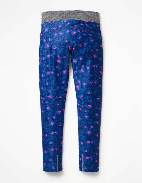 Active Leggings - Duke Blue/Pink Animal Print Active Leggings - Duke Blue/Pink Animal Print