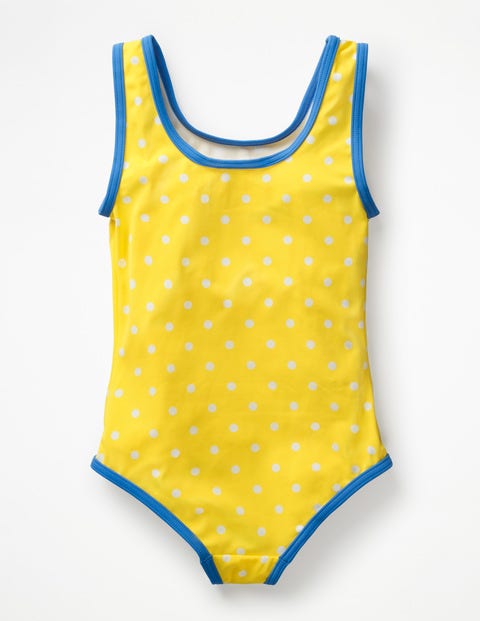 Appliqué Swimsuit - Sunshine Yellow Spot Piñata Appliqué Swimsuit - Sunshine Yellow Spot Piñata