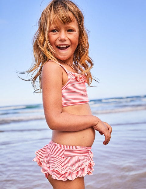 Pretty Bikini Set - Ivory/Neon Grapefruit Orange Pretty Bikini Set - Ivory/Neon Grapefruit Orange