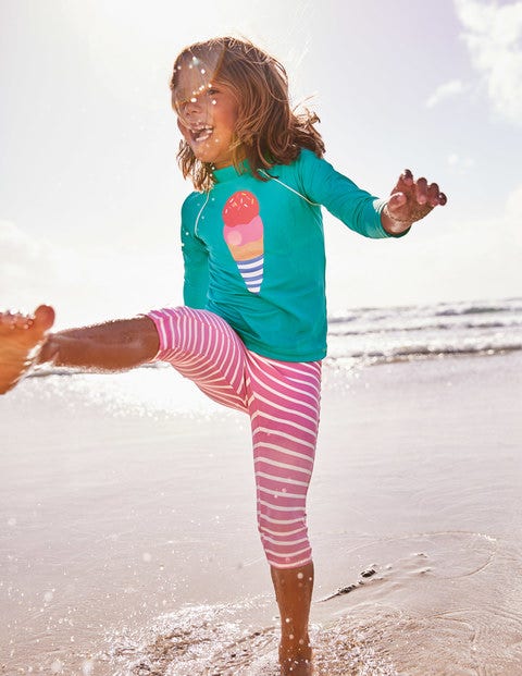 Sun Protective Surf Set - Jade Green/Ivory Ice Cream Sun Protective Surf Set - Jade Green/Ivory Ice Cream