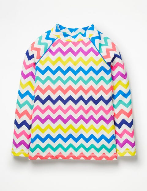 Long-Sleeved Rash Vest - Rainbow Chevron Long-Sleeved Rash Vest - Rainbow Chevron