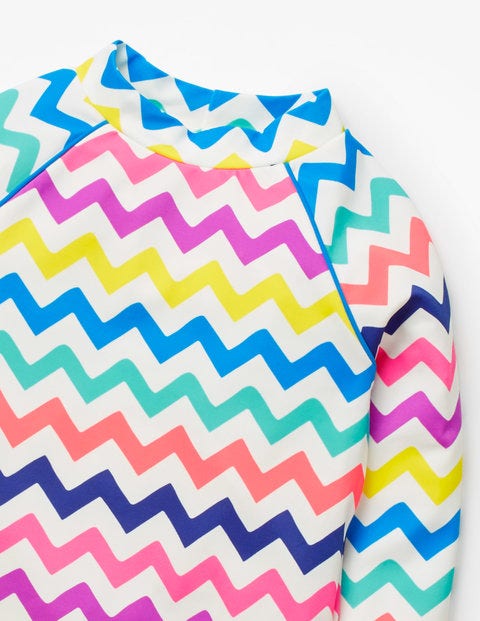 Long-Sleeved Rash Vest - Rainbow Chevron Long-Sleeved Rash Vest - Rainbow Chevron