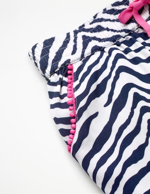 Relaxed Woven Pants - College Blue Zebra Relaxed Woven Pants - College Blue Zebra