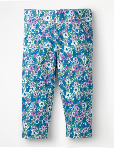 Kurze witzige Leggings - Meeresbrisenblau, Vergissmeinnicht Kurze witzige Leggings - Meeresbrisenblau, Vergissmeinnicht