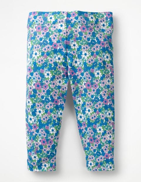Kurze witzige Leggings - Meeresbrisenblau, Vergissmeinnicht Kurze witzige Leggings - Meeresbrisenblau, Vergissmeinnicht