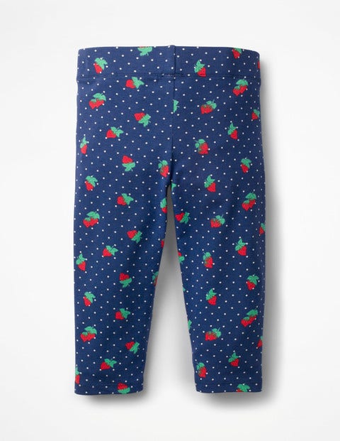 Fun Cropped Leggings - Starboard Blue Strawberry Spot Fun Cropped Leggings - Starboard Blue Strawberry Spot