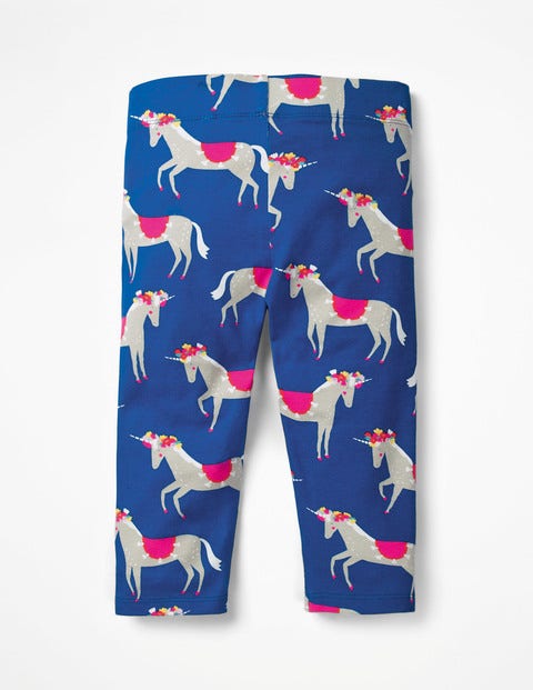Fun Cropped Leggings - Blue Wave Festival Unicorns Fun Cropped Leggings - Blue Wave Festival Unicorns