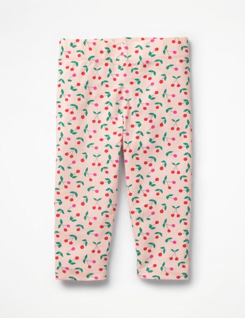 Fun Cropped Leggings - Parisian Pink Cherries Fun Cropped Leggings - Parisian Pink Cherries