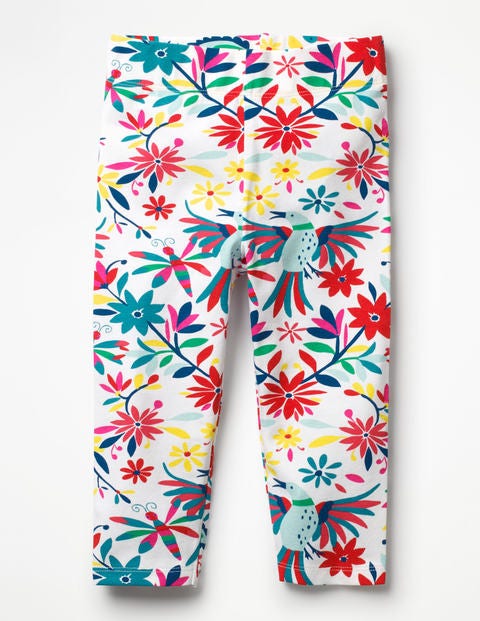 Fun Cropped Leggings - Multi Carnival Birds Fun Cropped Leggings - Multi Carnival Birds