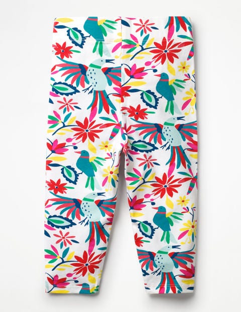Fun Cropped Leggings - Multi Carnival Birds Fun Cropped Leggings - Multi Carnival Birds