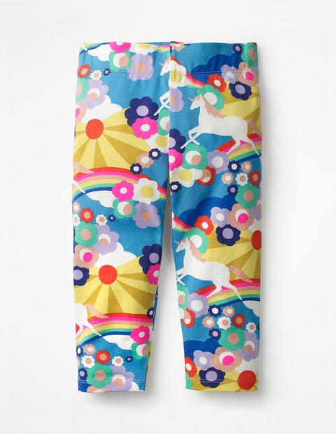 Fun Cropped Leggings - Multi Unicorn Sunset Fun Cropped Leggings - Multi Unicorn Sunset