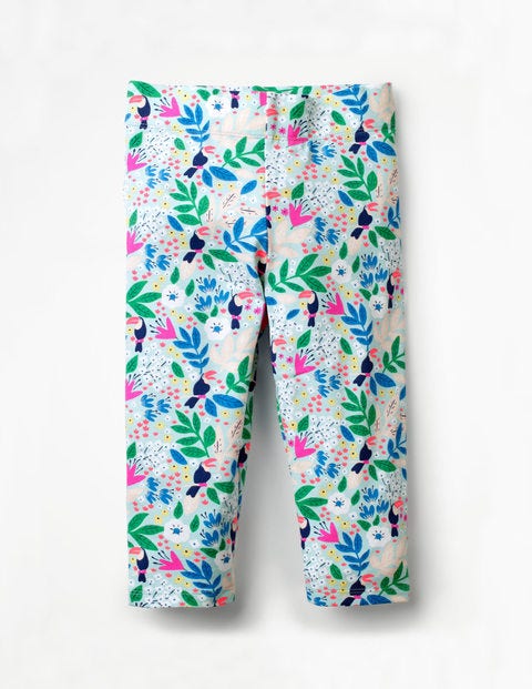 Fun Cropped Leggings - Blue Quartz Toucan Garden Fun Cropped Leggings - Blue Quartz Toucan Garden