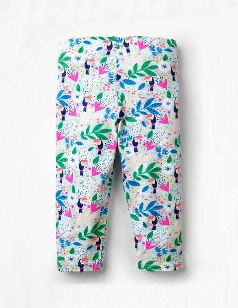 Fun Cropped Leggings - Blue Quartz Toucan Garden Fun Cropped Leggings - Blue Quartz Toucan Garden