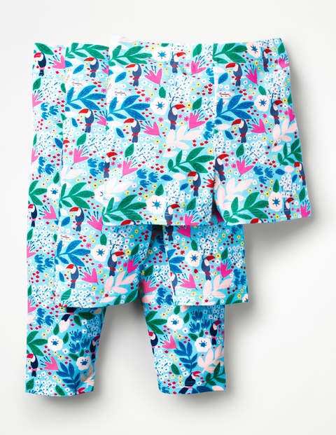 Fun Cropped Leggings - Blue Quartz Toucan Garden Fun Cropped Leggings - Blue Quartz Toucan Garden
