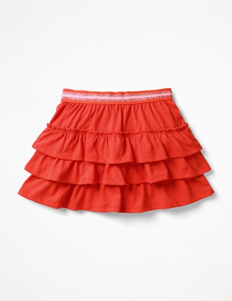Jersey Ruffle Skort - Bright Flamingo Pink Jersey Ruffle Skort - Bright Flamingo Pink