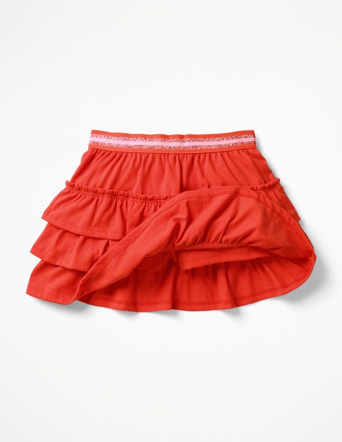 Jersey Ruffle Skort - Bright Flamingo Pink Jersey Ruffle Skort - Bright Flamingo Pink