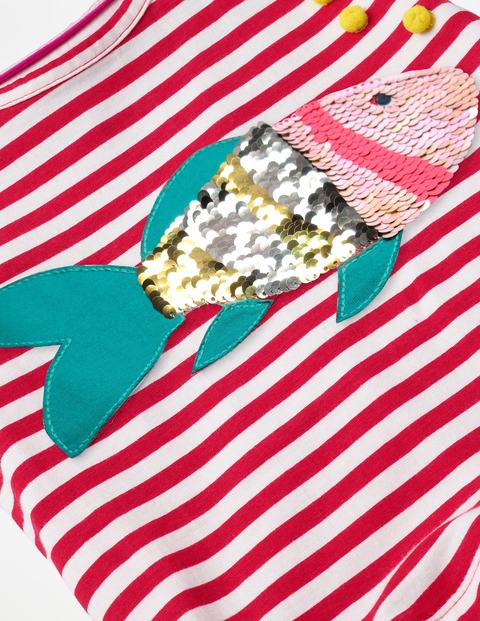 Colour-Change Sequin Dress - White/Strawberry Tart Red Fish Colour-Change Sequin Dress - White/Strawberry Tart Red Fish