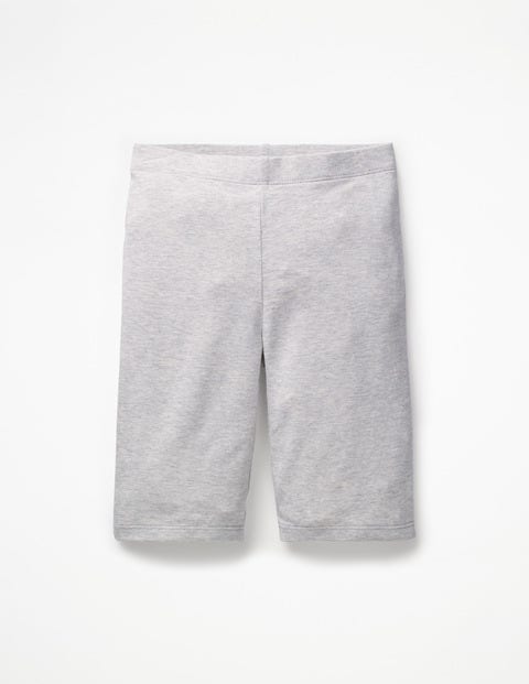 Plain Jersey Knee Shorts - Grey Marl Plain Jersey Knee Shorts - Grey Marl