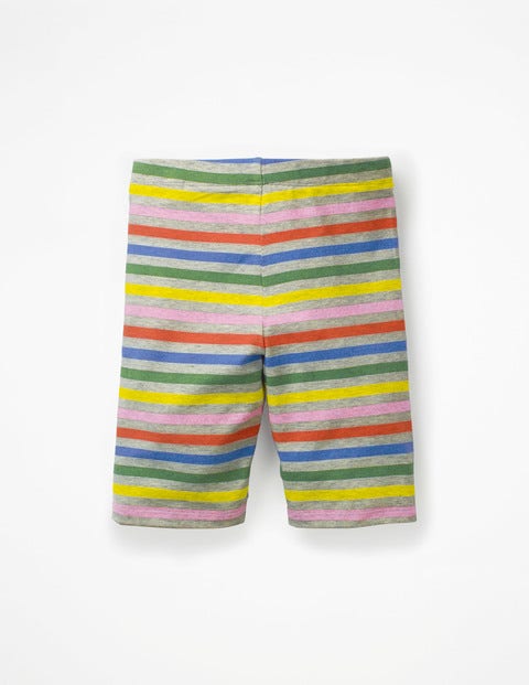 Jersey Knee Shorts - Grey Marl Rainbow Jersey Knee Shorts - Grey Marl Rainbow