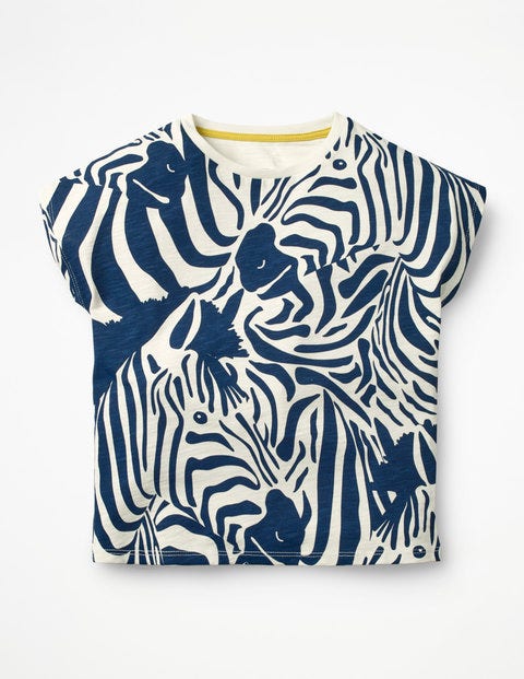 Camouflage Zebra T-Shirt - College Blue Zebra Camouflage Zebra T-Shirt - College Blue Zebra