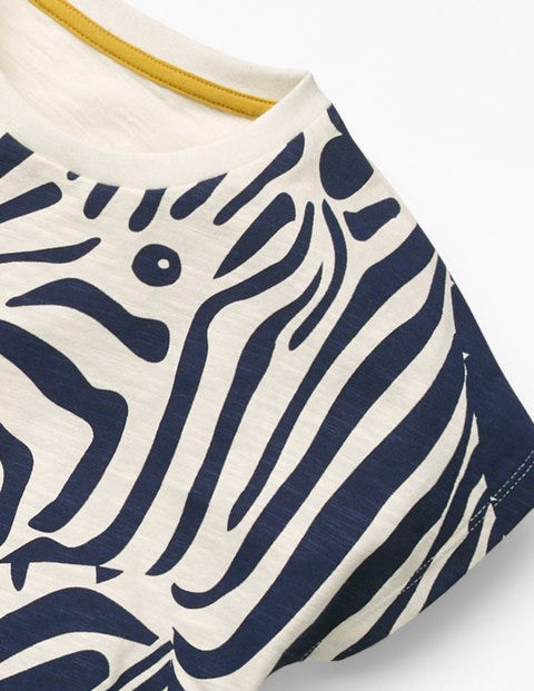 Camouflage Zebra T-Shirt - College Blue Zebra Camouflage Zebra T-Shirt - College Blue Zebra