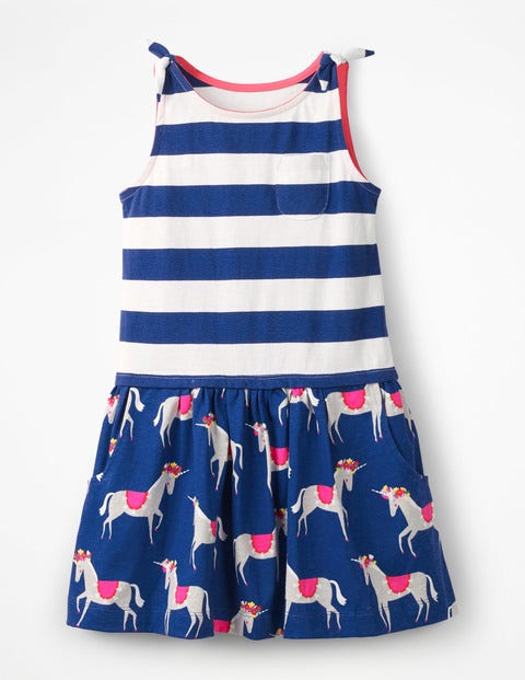 Hotchpotch Jersey Dress - Blue Wave Festival Unicorns Hotchpotch Jersey Dress - Blue Wave Festival Unicorns