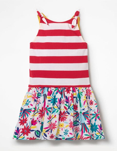 Hotchpotch Jersey Dress - Multi Carnival Birds Hotchpotch Jersey Dress - Multi Carnival Birds