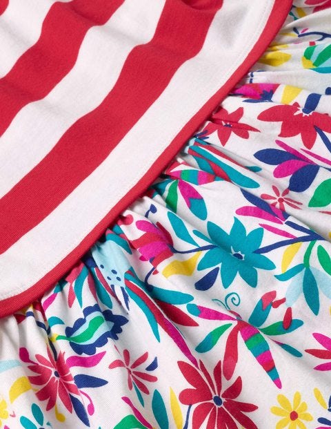 Hotchpotch Jersey Dress - Multi Carnival Birds Hotchpotch Jersey Dress - Multi Carnival Birds