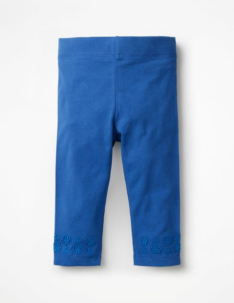 Broderie Cropped Leggings - Duke Blue Broderie Cropped Leggings - Duke Blue