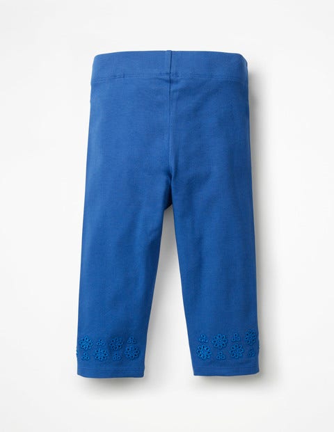 Broderie Cropped Leggings - Duke Blue Broderie Cropped Leggings - Duke Blue