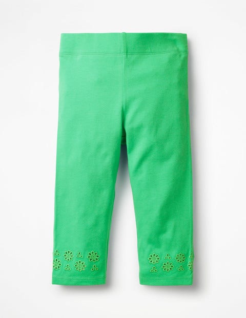 Broderie Cropped Leggings - Parrot Green Broderie Cropped Leggings - Parrot Green